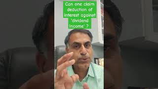 Can one claim deduction of interest against dividend income [upl. by Rep165]