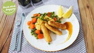 Fischstäbchen mit Kartoffelbrei und Gemüse [upl. by Vaclav]