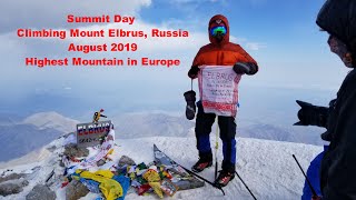 Summit Day Climbing Mount Elbrus Russia Highest Mountain in Europe [upl. by Quartet813]