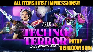 Techno Terror Collection Event Items  Pathy Heirloom Skin  Apex Legends [upl. by Aned]