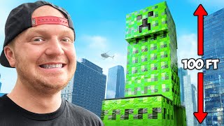 I Survived Worlds Biggest Minecraft Creeper [upl. by Naud]