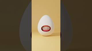 Egg 3d cartoon food animation horrorstories [upl. by Ettecul]