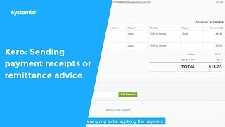 Xero Sending payment receipts or remittance advice [upl. by Ninetta]