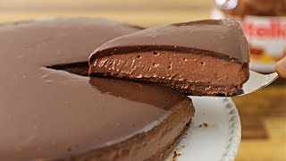 NoBake Nutella Cheesecake Recipe [upl. by Trstram331]