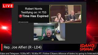 Kootenai County Sheriff Norris testifies on new border security bill H753 [upl. by Lseil973]