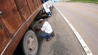 Helping a Farmer Loaded Grain Truck Rear Tow [upl. by Roselyn]