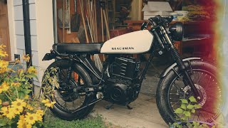 The Beachman EBike Cafe Racer  Riding and real sound [upl. by Ecar]