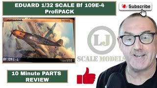 Eduard ProfiPACK 132 Scale Bf 109E4 Parts Review [upl. by Mccoy315]