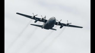 USAF C130H flying above the clouds [upl. by Richey587]