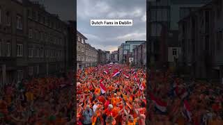 Dutch Fans in Dublin city centre today [upl. by Junina]