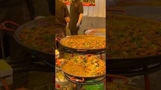 Paella  Spanish Food yummy yummyfood paella spanish streetfood [upl. by Meta]