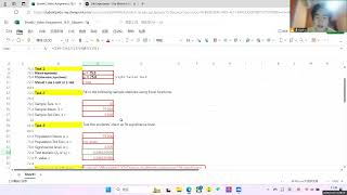 Hypothesis Test for mean Li Bowen [upl. by Quiteris]