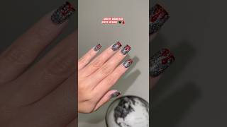 Spooky blood drip nails gelxnails viralvideo pressonails [upl. by Etz]