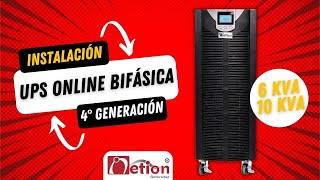 Instalación y Startup UPS bifásica Online 6kVA y 10kVA Netion G4 [upl. by Areik285]