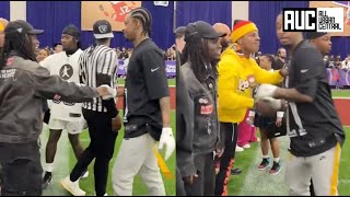 Offset Refuses To Speak To Kai Cenat At 21 Savage’s Super Bowl Celebrity Football Game [upl. by Eidnac]