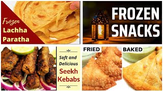 Easy and Delicious Freezable Recipes  Samosas Parathas and Seekh Kebabs [upl. by Aihset802]