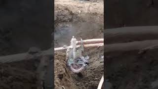 Cadweld Exothermic Connection cable to cable to ground rod done successfully [upl. by Eatnahc]