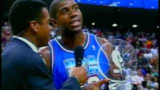 Magic Johnson Wins MVP at 1992 All Star [upl. by Milford367]