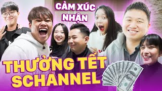 CẢM XÚC KHI NHẬN THƯỞNG TẾT CỦA CÁC THÀNH VIÊN SCHANNEL  HỈ NỘ ÁI Ố KHÓC CƯỜI MẾU MÁO [upl. by Leone989]