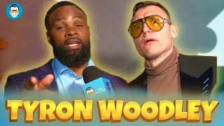 Tyron Woodleys Gives Mike Perry Advice For Jake Paul [upl. by Otrebliw]