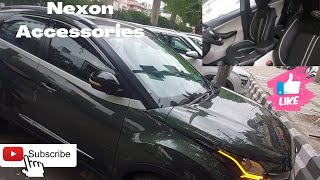 Tata Nexon Accessories 2022 Genuine and aftermarket accesories with prices Nexon Modification [upl. by Tumer]