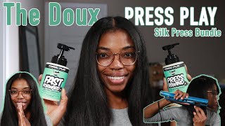 NEW The Doux Press Play Silk Press Bundle Review  SoDazzling [upl. by Ynamreg]