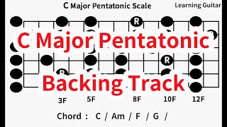 C Major Pentatonic Backing Track amp C Major ScaleCAmFG Good for Improvisation Beginner [upl. by Taber]