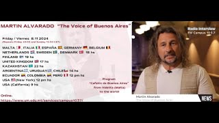 Malta 🇲🇹 radio interview Martin Alvarado quotThe voice of Buenos Airesquot Nov 2024 [upl. by Thinia]