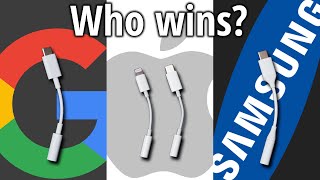 Best headphone adapter USBC  Lightning to 35 mm Apple vs Google vs Samsung [upl. by Brade]