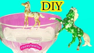 Custom Breyer Florentine Do It Yourself Painting Craft Video  Honeyheartsc Horses [upl. by Wincer]