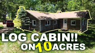 Owner Financed Log Cabin on 10 Acres for 1500 Down  Cabin Creek Winery  OutcastLandCom JJB [upl. by Tabby810]