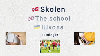 Tema Skolen A2 Setninger norsk språk norskkurs norwegian skolen school languagelearning [upl. by Zrike744]