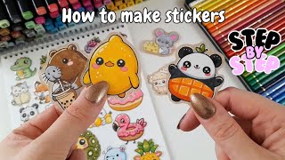 How to Make Stickers at Home  Step by Step [upl. by Ahsaele]