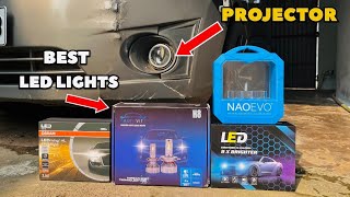 Best Projector LED Fog Lights For Car 🔥 NIGHT TEST 💥🔥 [upl. by Ahsienaj]