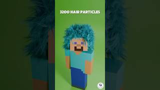 Create a new hairstyle for Steve in Minecraft 💇‍♂️🔥🔥 3danimation blender3d minecraft [upl. by Ynna313]