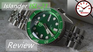 Islander 38mm ISL 21 Watch Review  The Perfect Affordable Diver [upl. by Ayouqat]