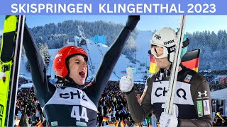 Skispringen Großschanze Klingenthal Karl Geiger Überragend [upl. by Oznerol]