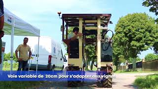 Découvrez Alpo lenjambeur électrique Sabi Agri distribué par Richy Viticulture [upl. by Runck96]