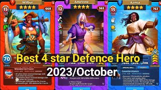 Best 4 star hero empires and puzzles  4 star defence hero empires and puzzles [upl. by Nnahtebazile166]