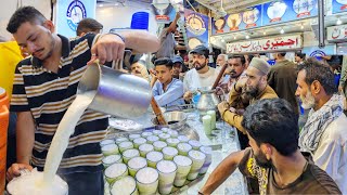 HUGE LASSI MAKING  FASTEST LASSI MAKERS  KARACHI STREET FOOD [upl. by Presley]