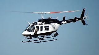 Bell 206L4 LongRanger Helicopter N4014Z California Highway Patrol Fullerton Airport [upl. by Zizaludba959]