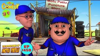 Puncture Shop  Motu Patlu in Hindi  3D Animated cartoon series for kids  As on Nick [upl. by Segalman]