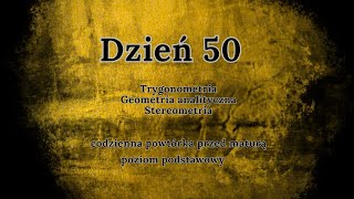 50 dzień  Codzienna powtórka przed maturą  podstawa [upl. by Leontine]