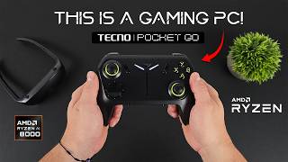 Tecno Pocket GO First Look A Ryzen Powered Handheld Gaming Console [upl. by Michelsen]