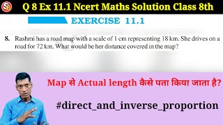 Q 8 Ex 111 Ncert New Maths Solution Class 8th Directandinverseproportion Saraswati Vidya Mandir [upl. by Nylauqcaj815]