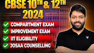 Compartment amp Improvement Exam 2024 Complete Details ✅  IIT Eligibility amp JOSAA Counselling [upl. by Magdaia]