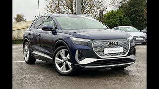 Approved Used Audi Q4 ETron Q4 S line 35 etron 12500 kW  Blackburn Audi [upl. by Peggir]