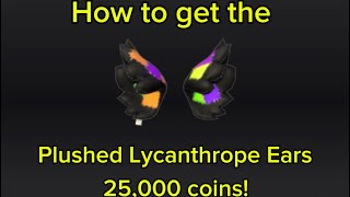 How to get the Plushed Lycanthrope Ears UGC  Walmart Discovered  Roblox [upl. by Paulina552]