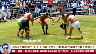 Match 1  India Vs USA  New Zealand World Kabaddi Cup 2023 [upl. by Ahseekat]