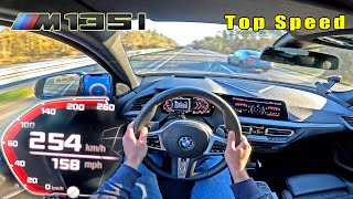 2024 BMW M135i F40 254KMH  158MPH on UNLIMITED AUTOBAHN [upl. by Rachael586]